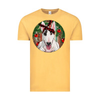 Christmas Bull Terrier Vintage Tee | Teevron