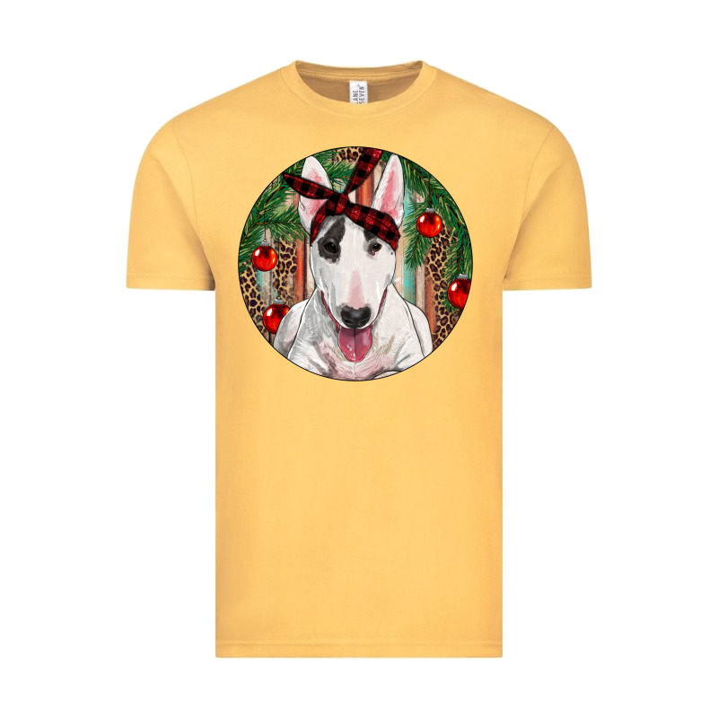Christmas Bull Terrier Vintage Tee by RanaPortraitStore | Teevron