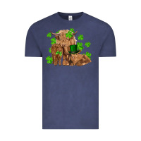 Vintage Denim st patrick's day cow family Vintage Tee - RanaPortraitStore
