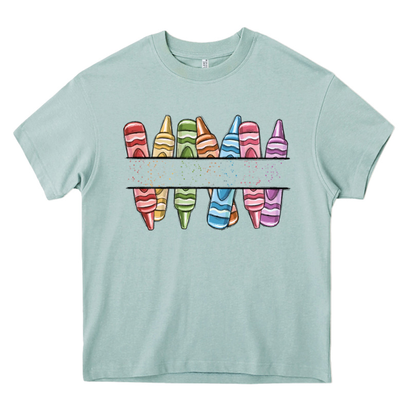 Custom Crayons Heavy Core Tee by MaliasSmallBusiness | Teevron