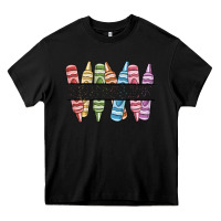 Black custom crayons Heavy Core Tee - MaliasSmallBusiness