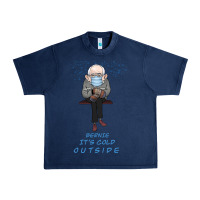 Navy Bernie it's Cold Outside Urban Heavy Tee - Bettercallsaul