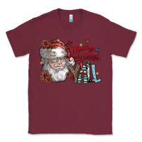 Burgundy merry christmas yall Classic Tee - SublimationCraftShop