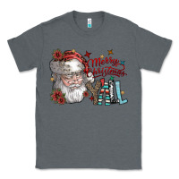 Charcoal Heather merry christmas yall Classic Tee - SublimationCraftShop