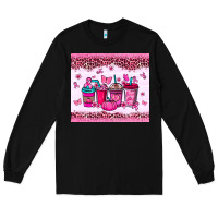 Black Breast Cancer coffee cups Long Sleeve Tee - NancyCooperArtShop