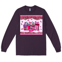 Plum Breast Cancer coffee cups Long Sleeve Tee - NancyCooperArtShop