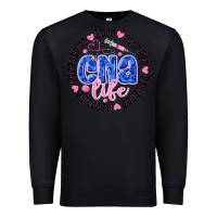 Black CNA Life Premium Sweatshirt - CowhideDigitalArt