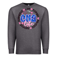 Charcoal Heather CNA Life Premium Sweatshirt - CowhideDigitalArt
