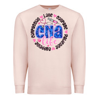 Pale Pink CNA Life Premium Sweatshirt - CowhideDigitalArt