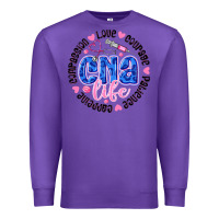 Purple CNA Life Premium Sweatshirt - CowhideDigitalArt