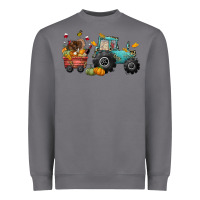 Storm thanksgiving tractor Heavyweight Sweatshirt - CowGirlArtShop