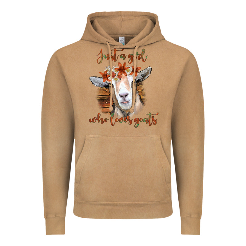 Just A Girl Who Loves Goat Vintage Hoodie by Bettercallsaul | Teevron