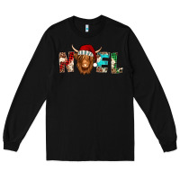 Black noel long haired shaggy cow Long Sleeve Tee - Jasminsmagicworld