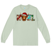 Matcha noel long haired shaggy cow Long Sleeve Tee - Jasminsmagicworld