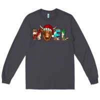 Smoke noel long haired shaggy cow Long Sleeve Tee - Jasminsmagicworld