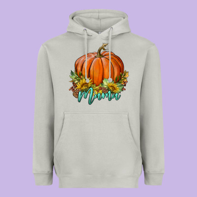 Pumpkin Mama Heavyweight Hoodie Designed By Bundleandbundleshop