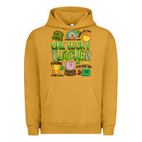 Pigment Peanut Butter one lucky teacher lucky charm Urban Hoodie - Artiststas