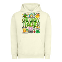 Pigment Pistachio one lucky teacher lucky charm Urban Hoodie - Artiststas