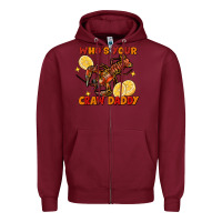 Burgundy Crawfish who's your craw daddy Zipper Hoodie - FaDigitalArtStudio