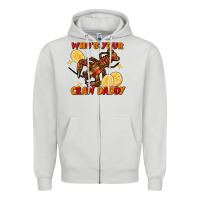 Dove Grey Crawfish who's your craw daddy Zipper Hoodie - FaDigitalArtStudio