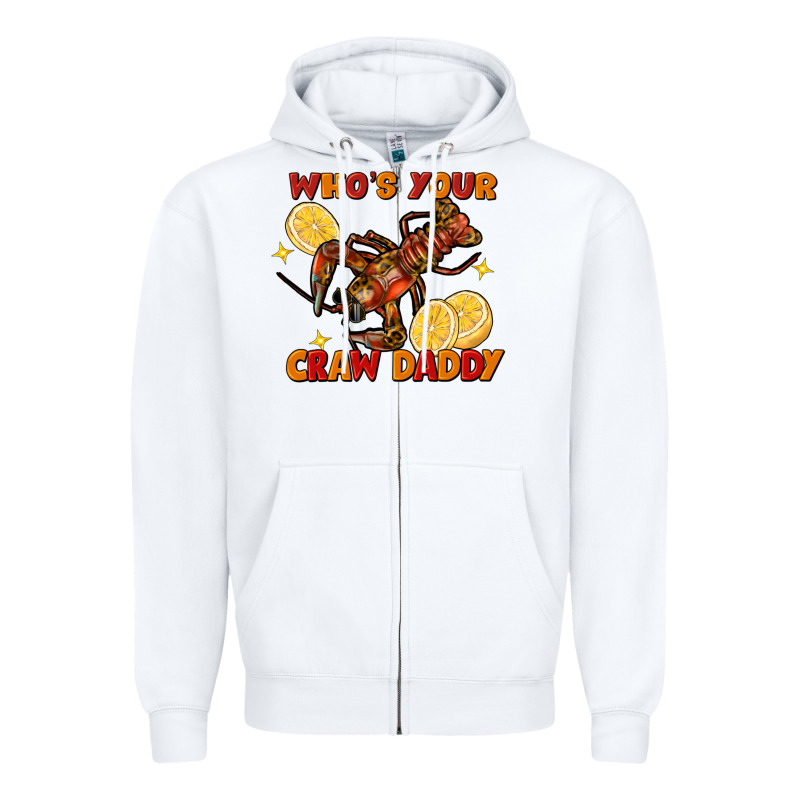 Crawfish Who's Your Craw Daddy Zipper Hoodie by FaDigitalArtStudio | Teevron