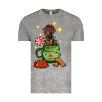 Cloud Rock Christmas coffee cup with Labrador Vintage Tee - RanaPortraitStore