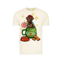 Christmas Coffee Cup With Labrador Vintage Tee | Teevron