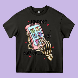 Finding My Match Heavy Core Tee Designed By Maliassmallbusiness