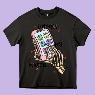 Finding My Match Heavy Core Tee Designed By Maliassmallbusiness