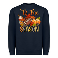 Navy tis the season football Heavyweight Sweatshirt - CowGirlArtShop
