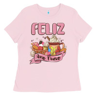 Bubblegum Pink mexican new year Ladies Tee - MaliasSmallBusiness