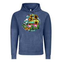 Vintage Denim Campeche State Of Mexico Map Vintage Hoodie - RanaPortraitStore