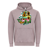 Vintage Zinc Campeche State Of Mexico Map Vintage Hoodie - RanaPortraitStore