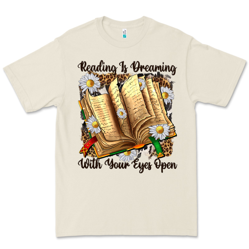 Reading Is Dreaming With Your Eyes Open Premium Tee by NancyCooperArtShop | Teevron