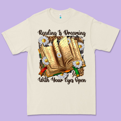 Reading Is Dreaming With Your Eyes Open Premium Tee Designed By Nancycooperartshop