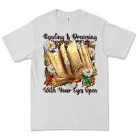 Dove Grey reading is dreaming with your eyes open Premium Tee - NancyCooperArtShop