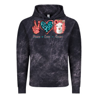Cloud Black Peace Love Goats Vintage Hoodie - Bettercallsaul