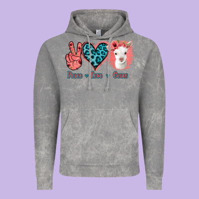 Peace Love Goats Vintage Hoodie Designed By Bettercallsaul