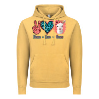 Vintage Mustard Peace Love Goats Vintage Hoodie - Bettercallsaul