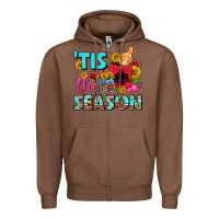 Chestnut tis the season football coffee mug Zipper Hoodie - FaDigitalArtStudio