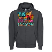 Smoke tis the season football coffee mug Zipper Hoodie - FaDigitalArtStudio