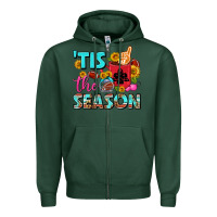 Sports Green tis the season football coffee mug Zipper Hoodie - FaDigitalArtStudio