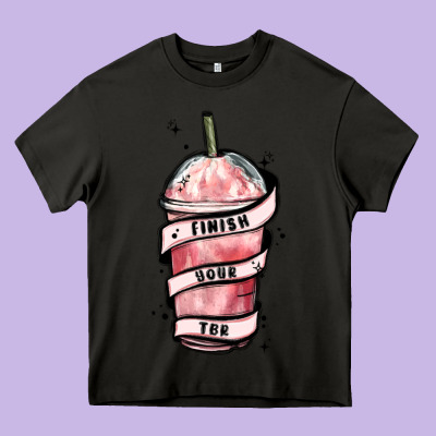 Finish Your Tbr Heavy Core Tee Designed By Maliassmallbusiness