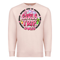 Pale Pink Grils Trip 2025 Premium Sweatshirt - CowhideDigitalArt
