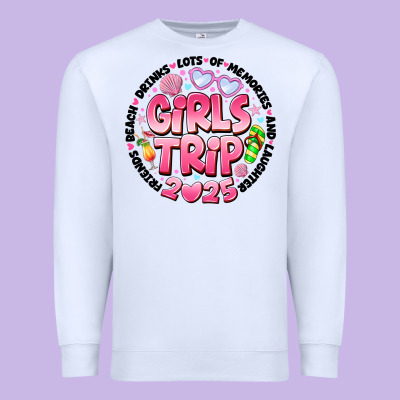 Grils Trip 2025 Premium Sweatshirt Designed By Cowhidedigitalart