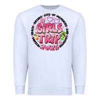 White Grils Trip 2025 Premium Sweatshirt - CowhideDigitalArt