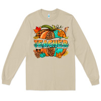 Mushroom Teacher pumpkin Long Sleeve Tee - NancyCooperArtShop
