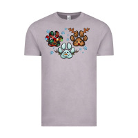 Vintage Zinc Christmas paws Vintage Tee - RanaPortraitStore
