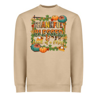 Mushroom thankful blessed and kind of a mess Heavyweight Sweatshirt - CowGirlArtShop