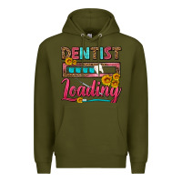 Army Green Dentist Loading With Coffee Mug Premium Hoodie - FaDigitalArtStudio